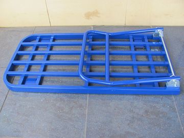 1200 x 600mm หลอดโลหะพับรถเข็นอุปกรณ์อุตสาหกรรมที่มีผงสีเสร็จแล้ว